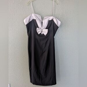 Elegant Black and White Dress